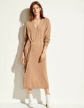 Vince Cashmere Wool Tie Waist Sweater Dress Medium
