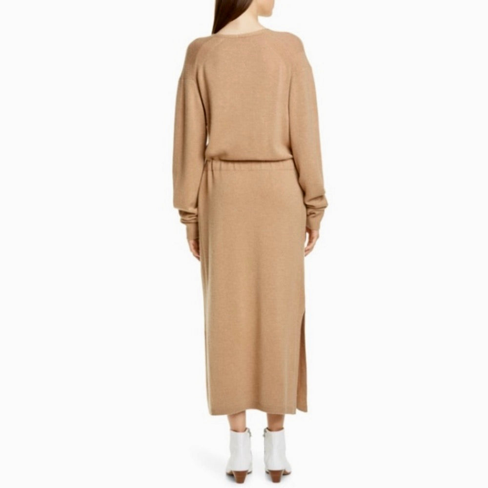 Vince Cashmere Wool Tie Waist Sweater Dress Medium