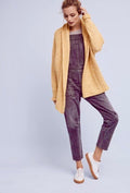 Anthropologie ANGEL OF THE NORTH Chauvet Alpaca Cardigan Yellow XX-Small Petite