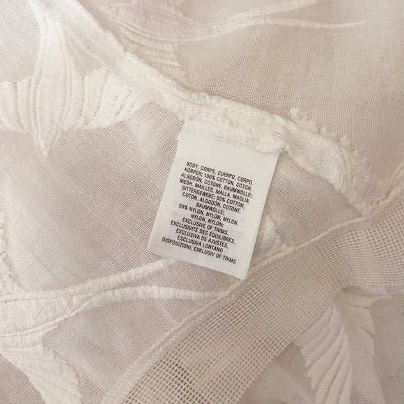 Anthropologie LILKA Shorebird Embroidered Bird Swim Cover-Up Jacket Medium Large