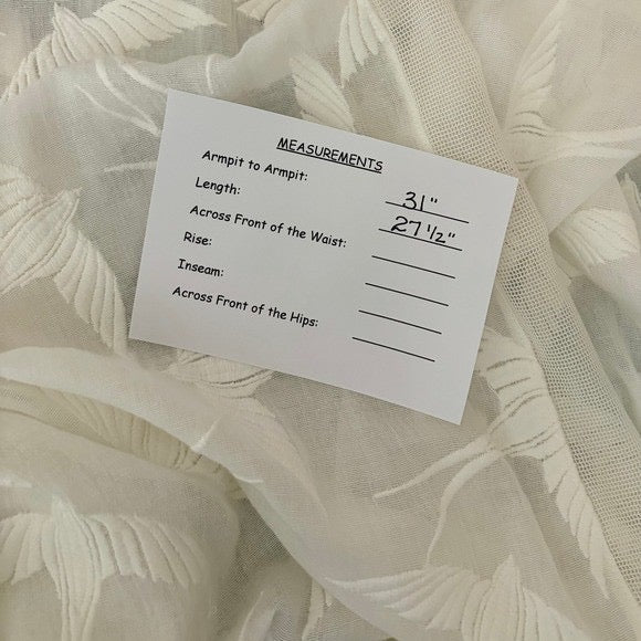 Anthropologie LILKA Shorebird Embroidered Bird Swim Cover-Up Jacket Medium Large