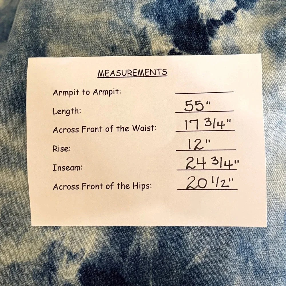 Anthropologie Pilcro Tie-Dye Denim Overalls Size 31 NWT