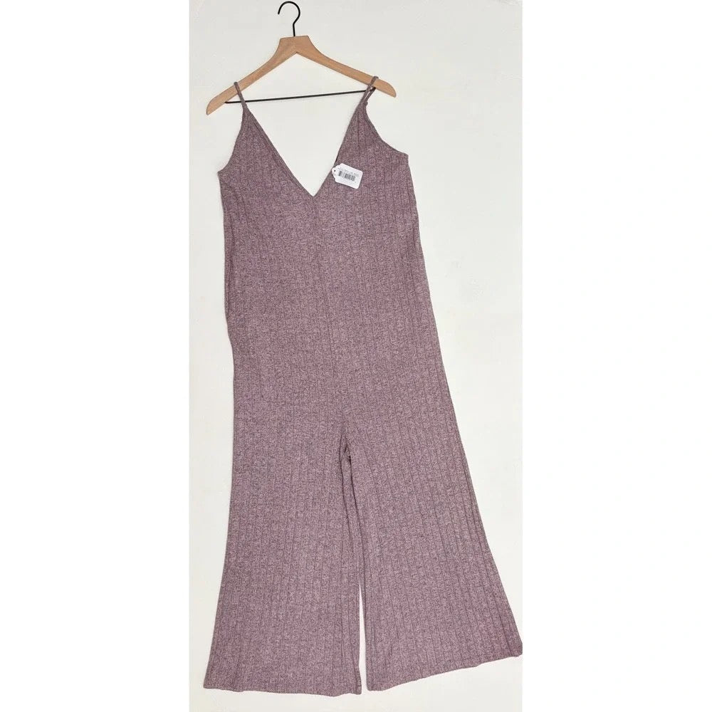 Mina Lisa Ribbed Knit Jumpsuit Medium NWT