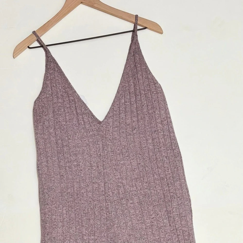 Mina Lisa Ribbed Knit Jumpsuit Medium NWT