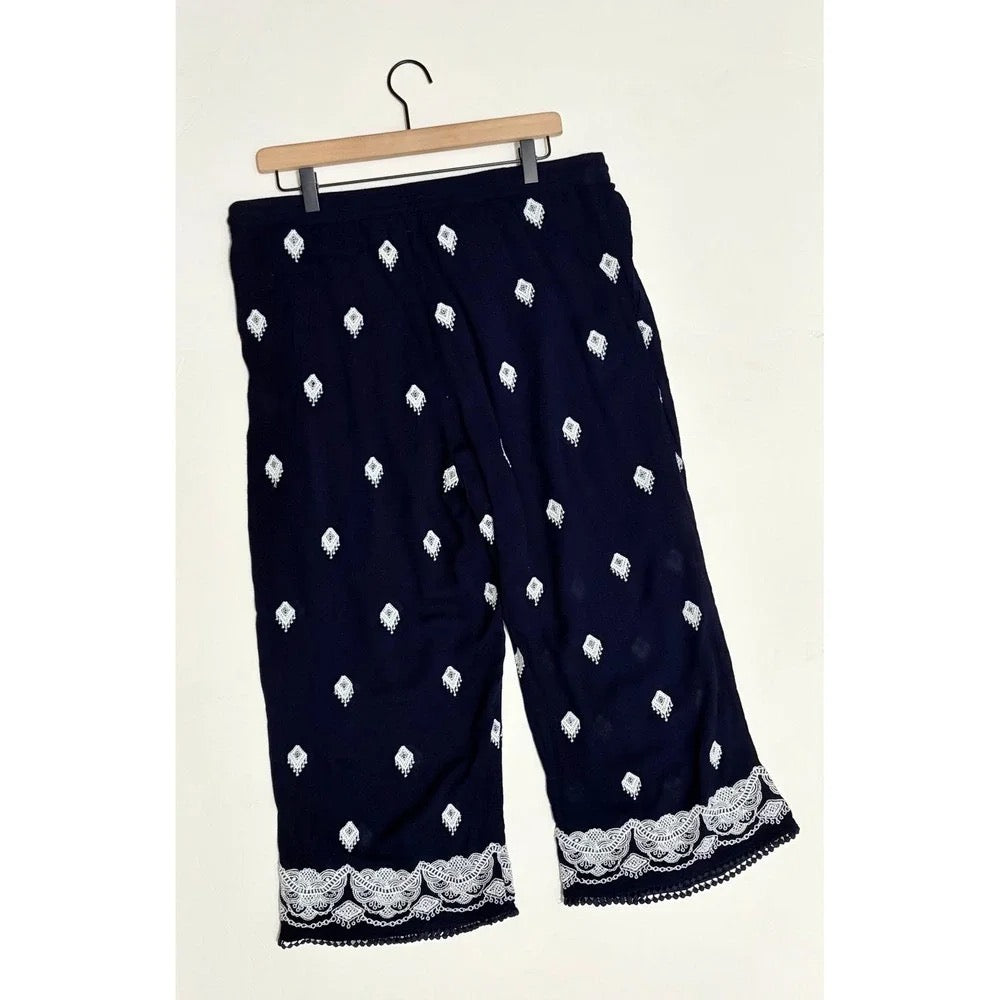 Sundance Le Meridien Embroidered Pants Large