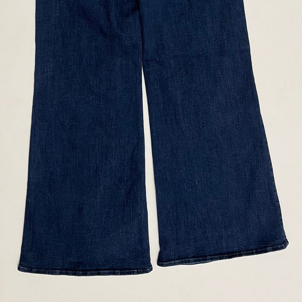 MOTHER Twister Sneak Jeans On Your Left Wash Wide Leg Stretch Denim Size 32
